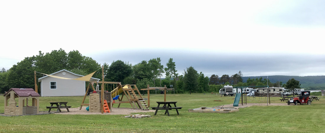 Photo of the new playground area including a toddlers' section